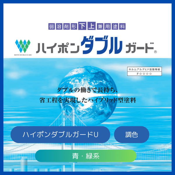 ハイポンダブルガードU 青・緑系 16kgセット